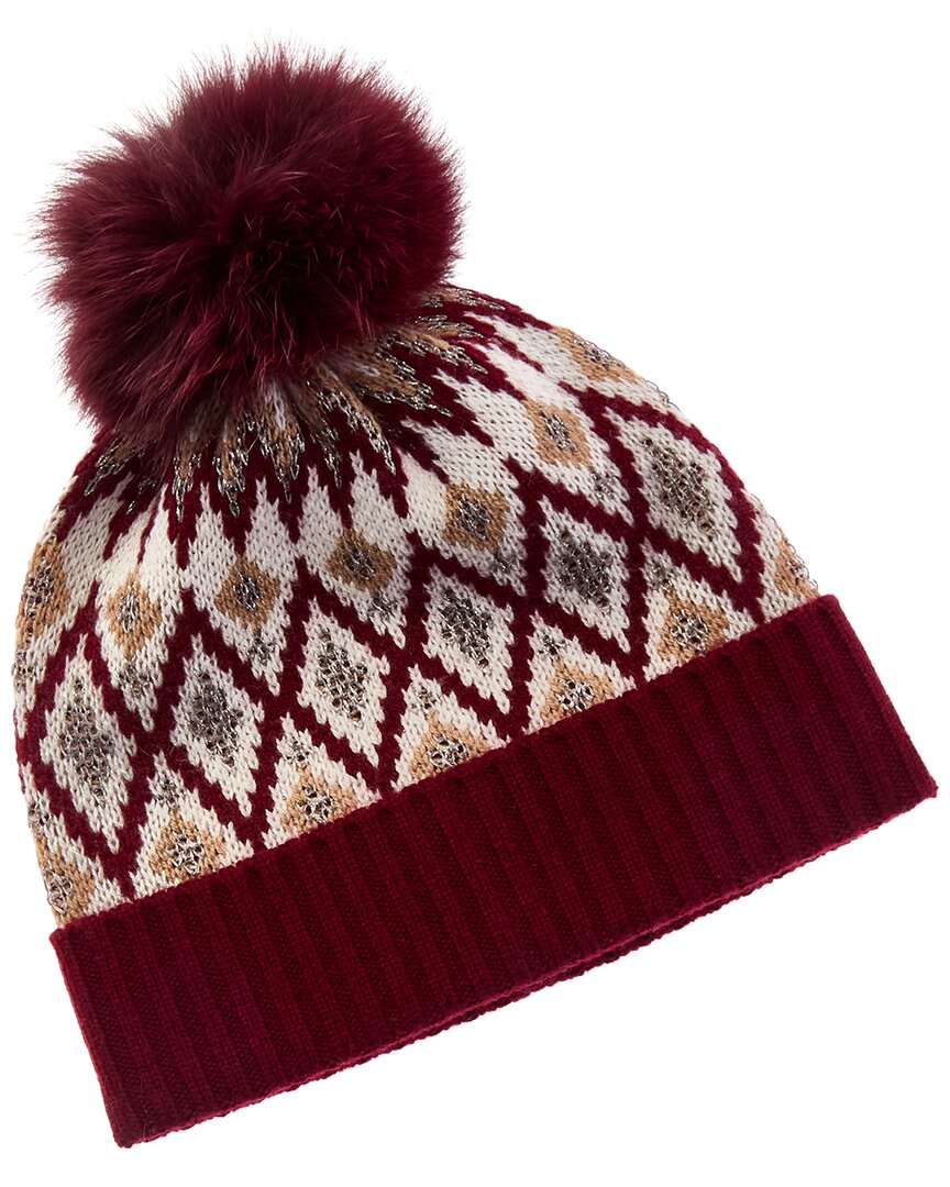 Sofia Cashmere Sofiacashmere Fairisle Wool & Cashmere-Blend Hat