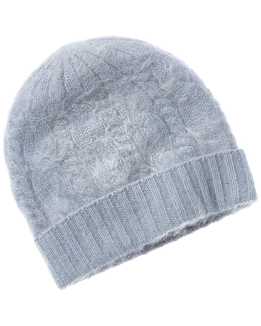 Sofiacashmere Brushed Cashmere Chunky Cable Hat