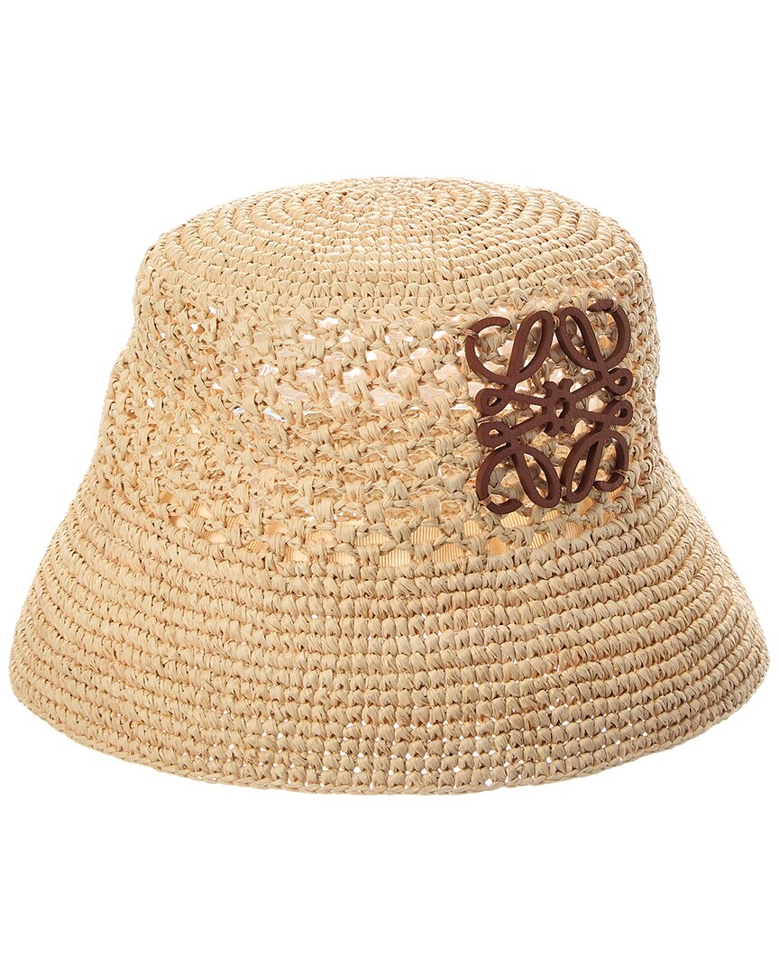 Loewe Loewe Anagram Raffia Bucket Hat