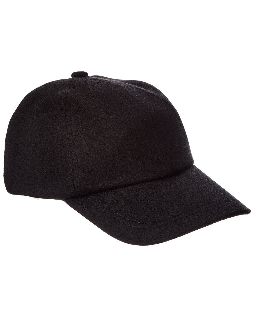 Brooks Brothers Brooks Brothers Leather-Trim Cashmere Baseball Cap