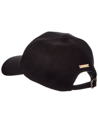 Brooks Brothers Brooks Brothers Leather-Trim Cashmere Baseball Cap