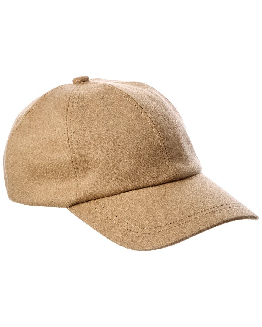 Brooks Brothers Brooks Brothers Leather-Trim Cashmere Baseball Cap