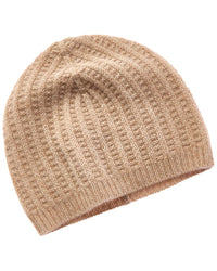 Amicale Cashmere Marl Ribbed Cashmere Beanie