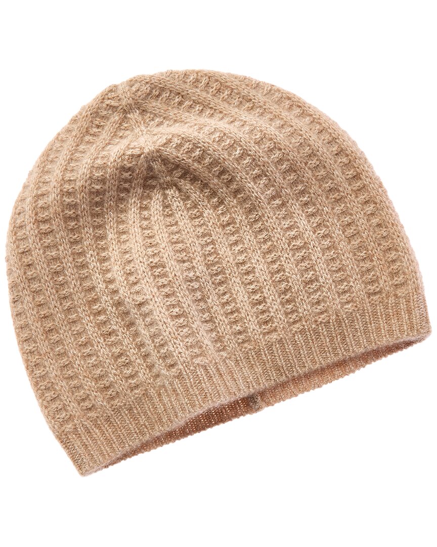 Amicale Cashmere Marl Ribbed Cashmere Beanie