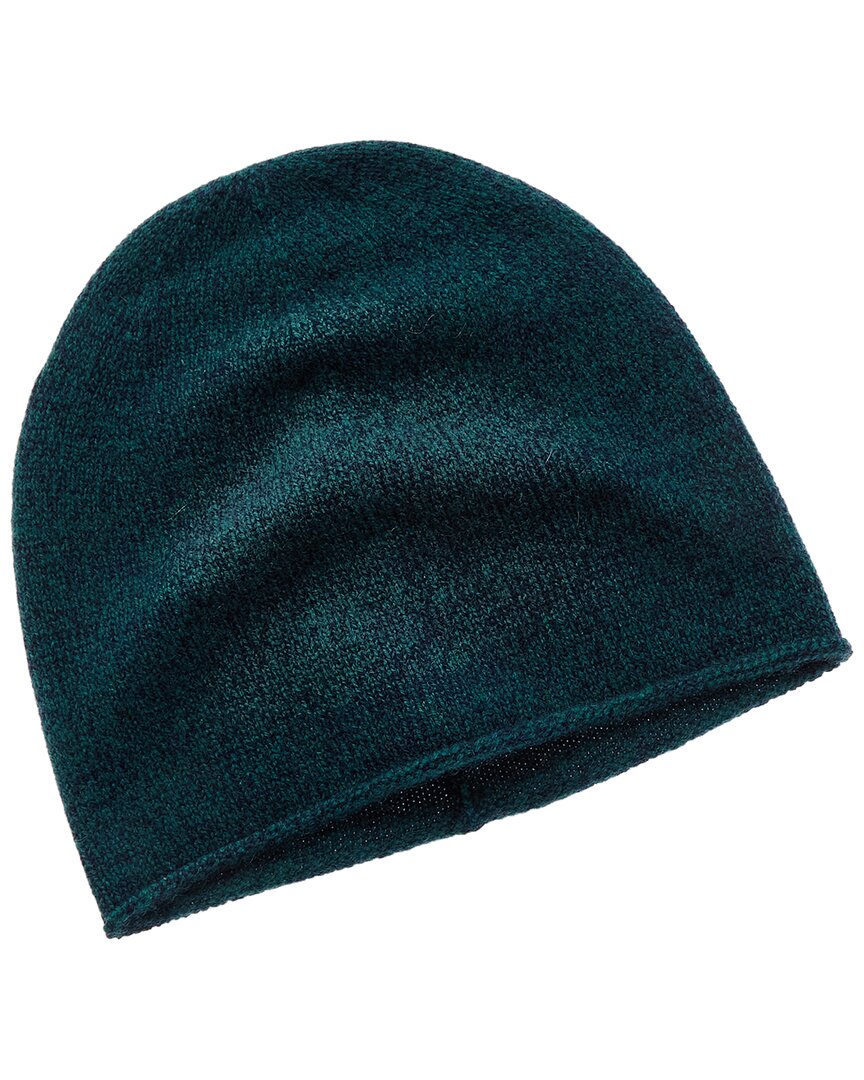 Amicale Cashmere Marled Jersey Rolled Edge Cashmere Beanie