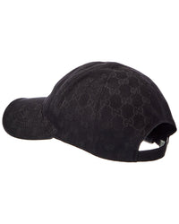 Gucci Gucci Gg Canvas Leather-Trim Baseball Cap