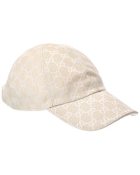 Gucci Gucci Gg Canvas Leather-Trim Baseball Cap
