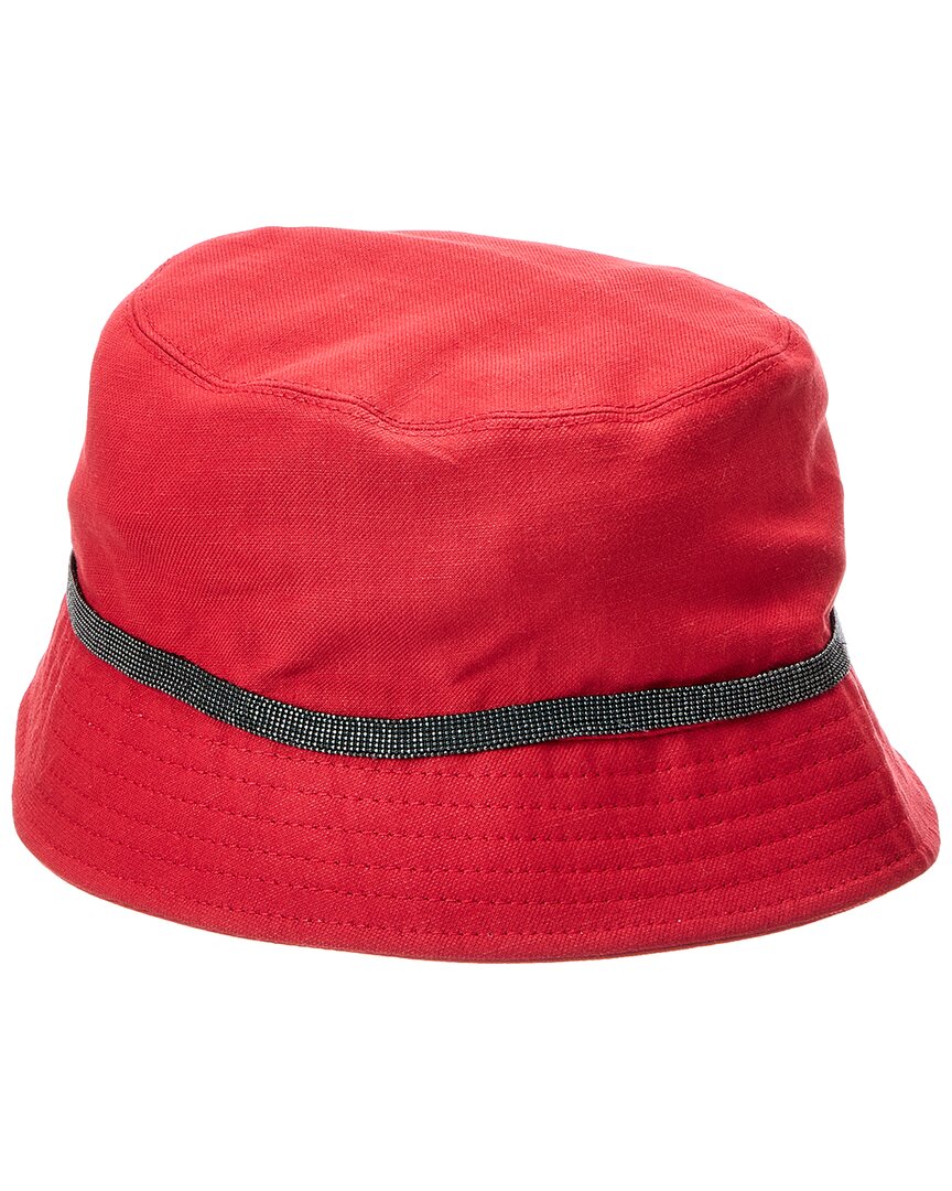 Brunello Cucinelli Linen-Blend Bucket Hat