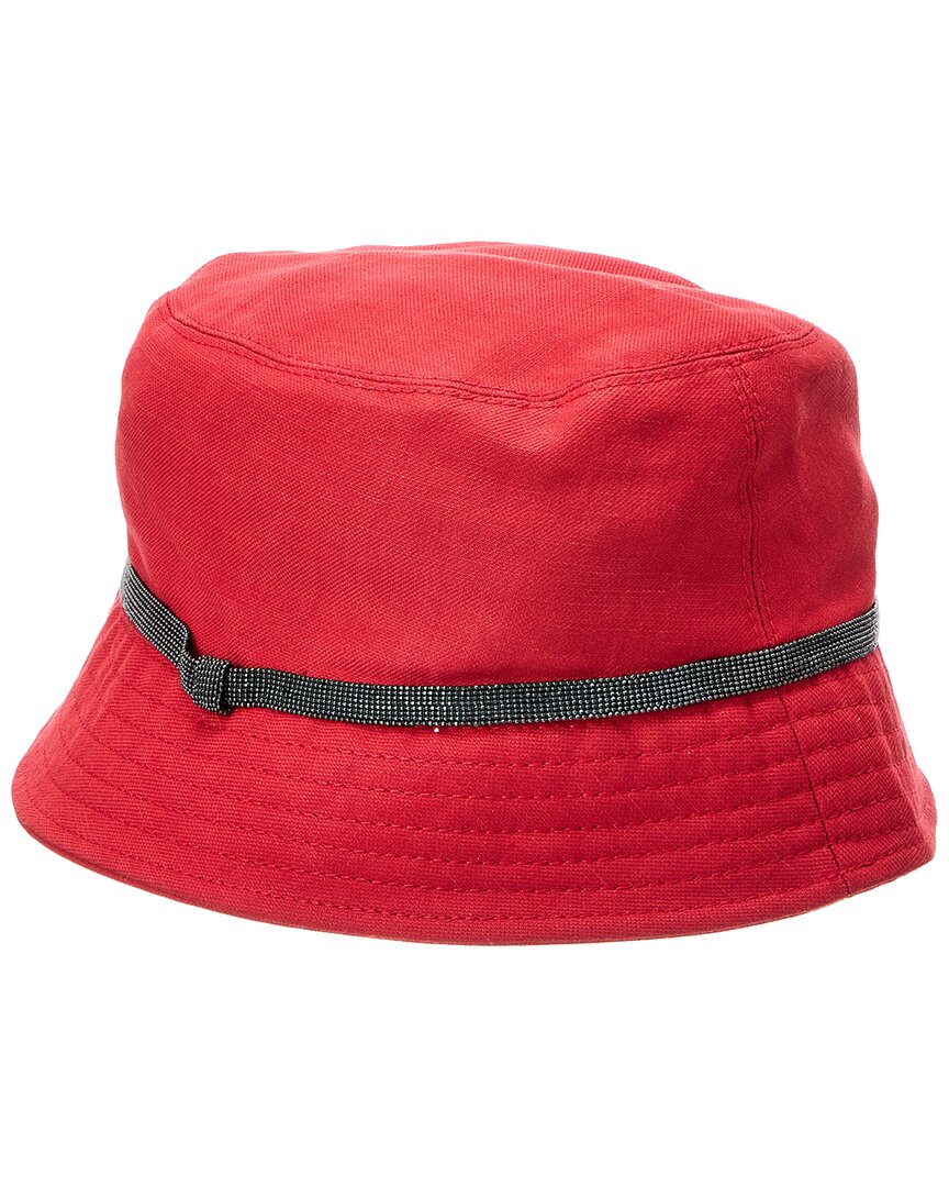 Brunello Cucinelli Linen-Blend Bucket Hat