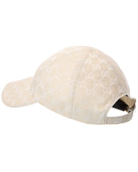 Gucci Gucci Gg Canvas Leather-Trim Baseball Cap