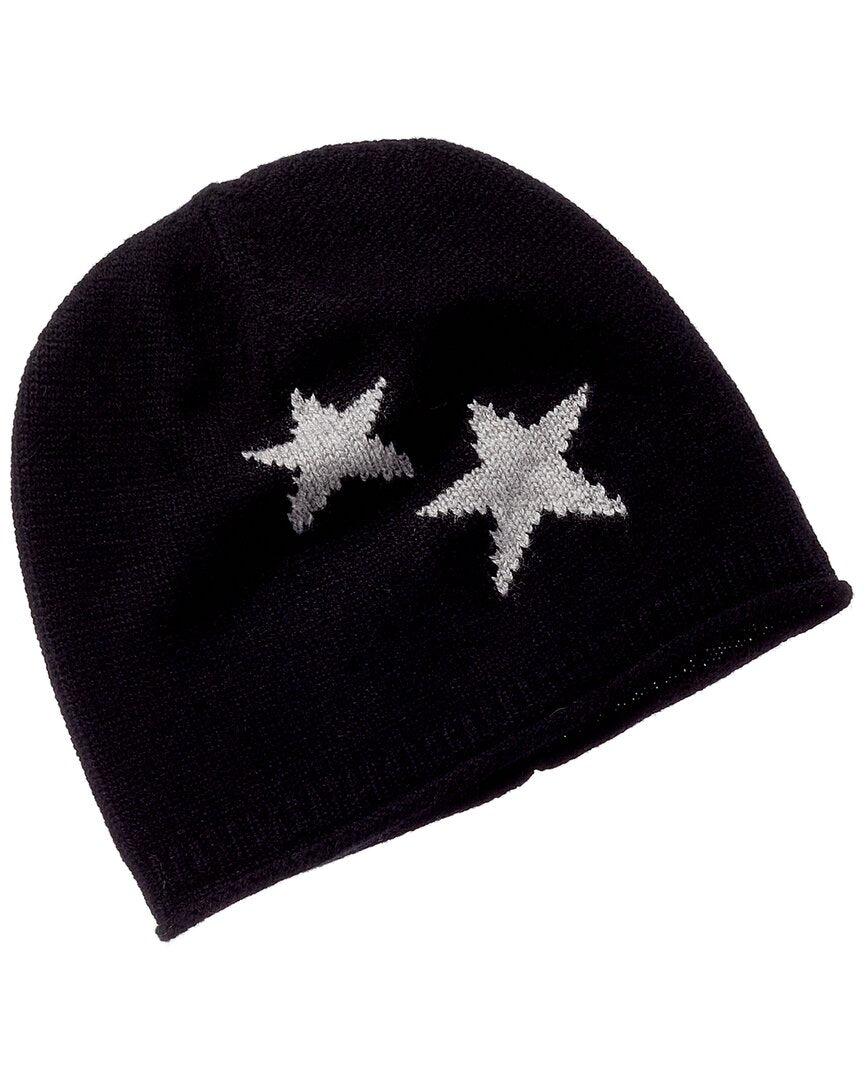 sofiacashmere Sofiacashmere Intarsia Star Cashmere Beanie