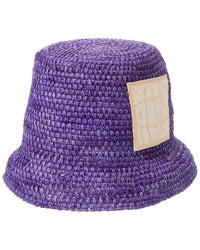 Jacquemus Le Bob Ficiu Raffia Hat Regular XXL Purple