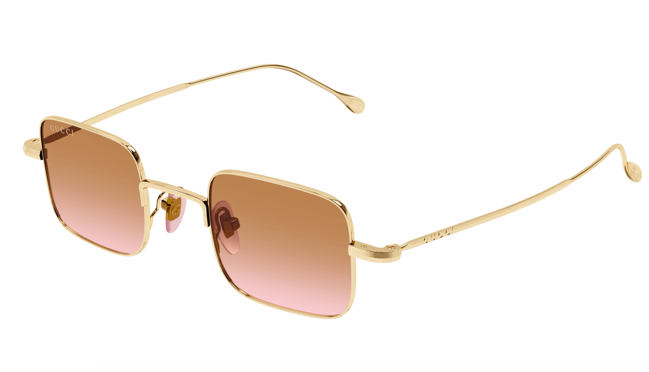 Gucci GG1813S-004 Gold square Unisex Sunglasses