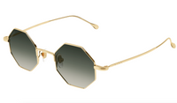 Gucci GG1814S-001 Gold geometric Unisex Sunglasses