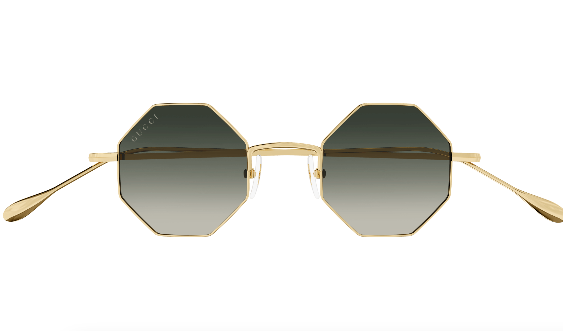 Gucci GG1814S-001 Gold geometric Unisex Sunglasses