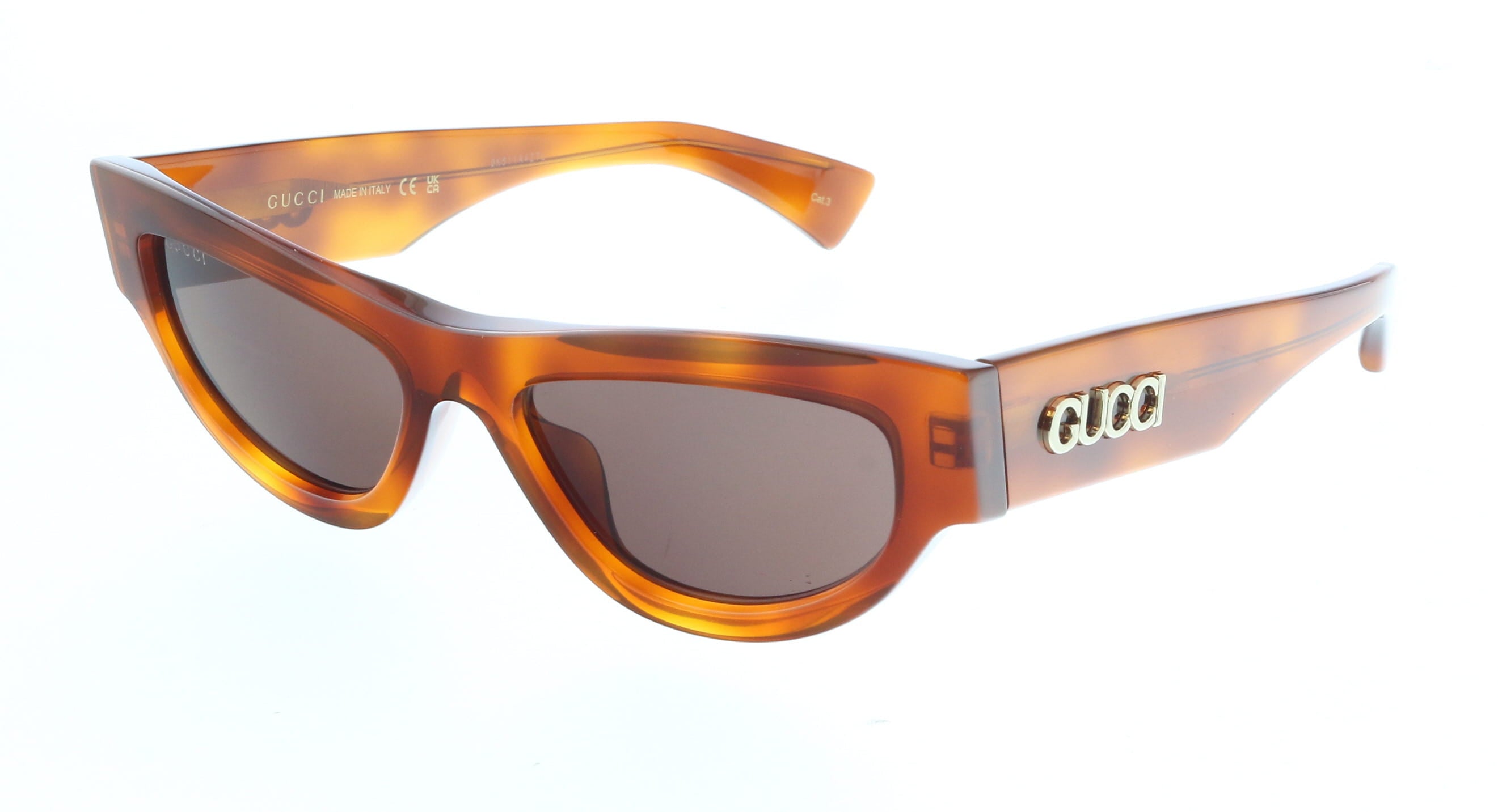 Gucci GG1834S-002 Havana cat-eye Ladies Sunglasses