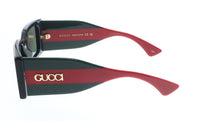 Gucci GG1860S-001 Black & Green square Ladies Sunglasses