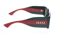 Gucci GG1860S-001 Black & Green square Ladies Sunglasses