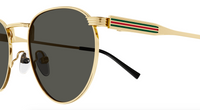 Gucci GG1875S-001 Gold aviator Mens Sunglasses