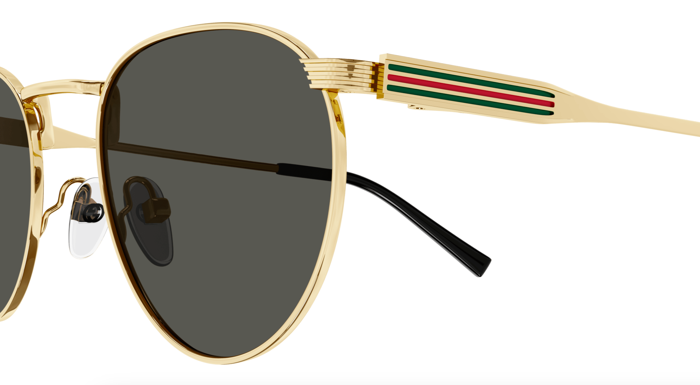 Gucci GG1875S-001 Gold aviator Mens Sunglasses