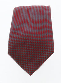 Emporio Armani Red Dotted 100% Silk Mens Tie