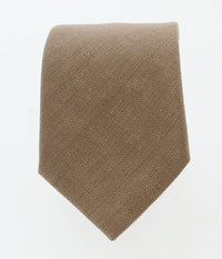 Emporio Armani Sand Solid 100% Silk Mens Tie