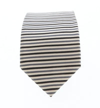 Emporio Armani White Striped 100% Silk Mens Tie