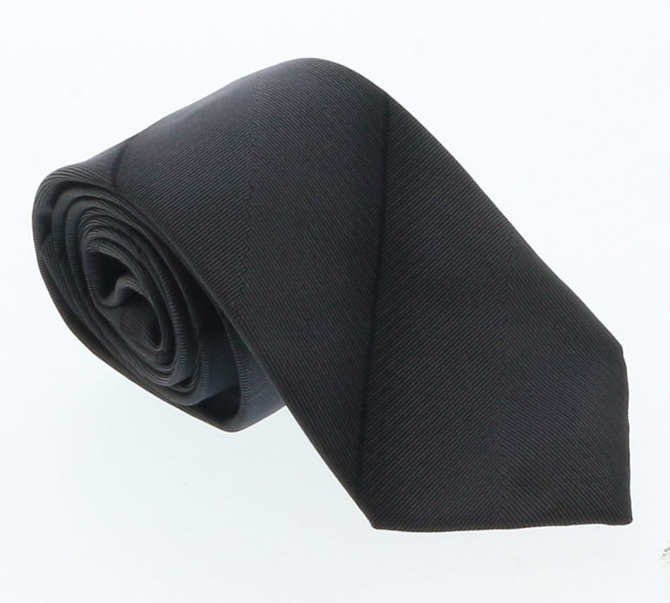 Emporio Armani Black Striped 100% Silk Mens Tie