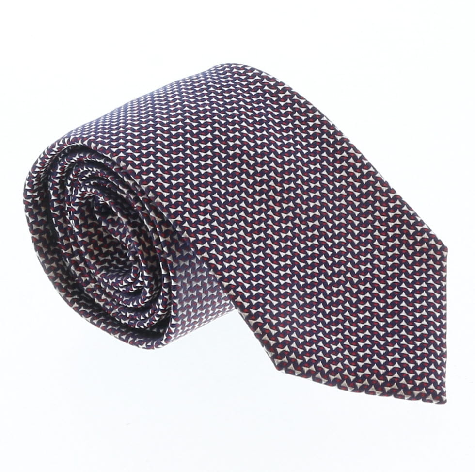 Emporio Armani Multicolor Herringbone 100% Silk Mens Tie
