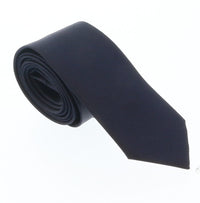 Emporio Armani Navy blue solid 100% Silk Mens Tie
