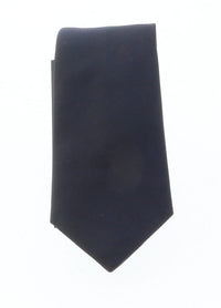 Emporio Armani Navy blue solid 100% Silk Mens Tie
