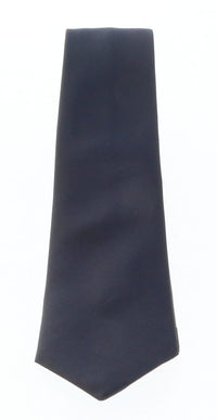 Emporio Armani Navy blue solid 100% Silk Mens Tie