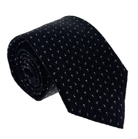 Emporio Armani Black Dotted pattern 100% Silk Mens Tie