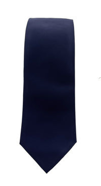 Emporio Armani Navy blue Solid 100% Silk Mens Tie