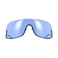Gucci Sunglasses Shield Semi Rim, Gold Frame and Grey Lens GG1560S001