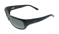 Maui Jim MJ0103S001 Polarized Wraparound Sunglasses for Men Lightweight Black