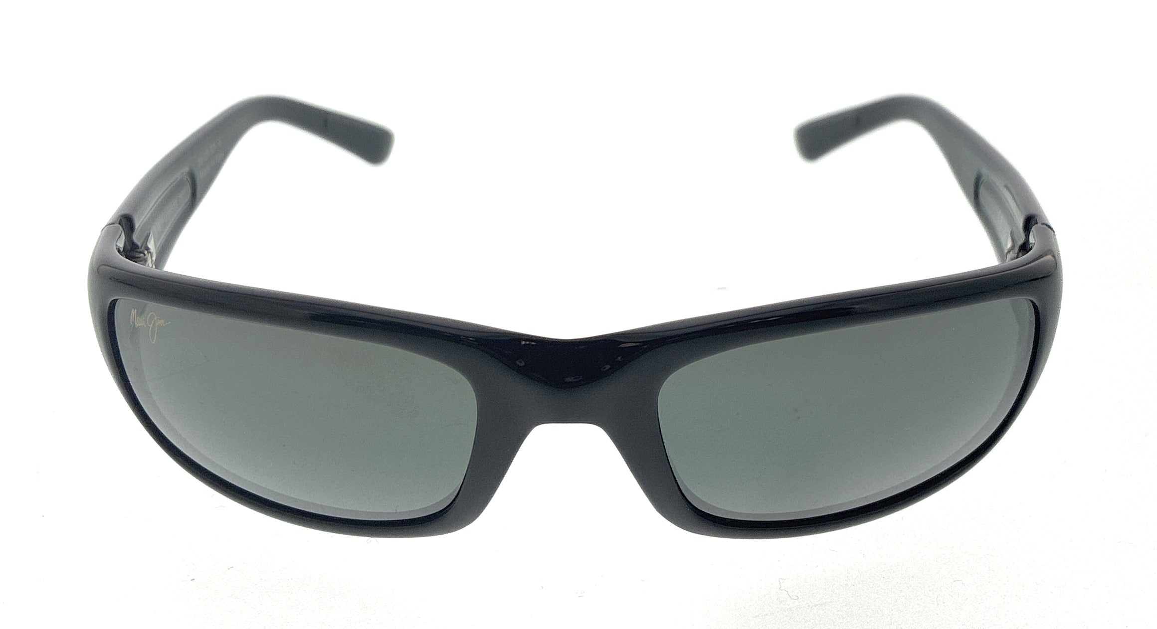 Maui Jim MJ0103S001 Polarized Wraparound Sunglasses for Men Lightweight Black