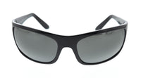 Maui Jim MJ0202S001 Gloss Black WrapAround Polarized Sunglasses Neutral