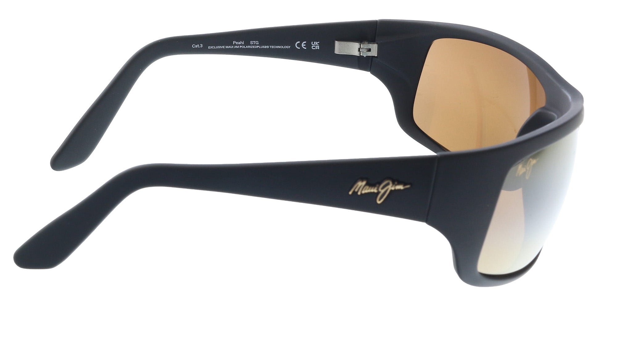 Maui Jim MJ0202S002 Wraparound Polarized Sunglasses Bronze Lenses