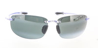 Maui Jim MJ0407S005 Rimless Polarized Clear Frame Sunglasses Grey UV