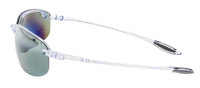 Maui Jim MJ0407S005 Rimless Polarized Clear Frame Sunglasses Grey UV