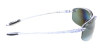 Maui Jim MJ0407S005 Rimless Polarized Clear Frame Sunglasses Grey UV