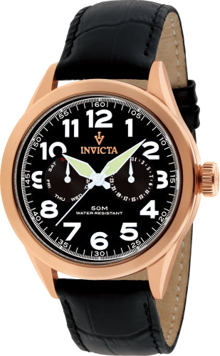 Invicta Men's Vintage Black Dial Watch - 11742