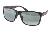 Maui Jim MJ0432S001 Red Sands Matte Black Wrap Polarized Sunglasses