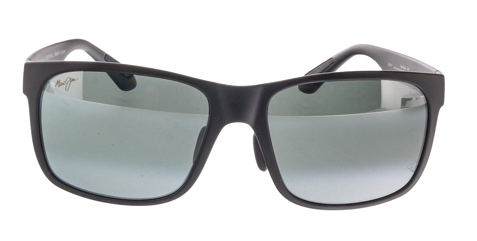 Maui Jim MJ0432S001 Red Sands Matte Black Wrap Polarized Sunglasses