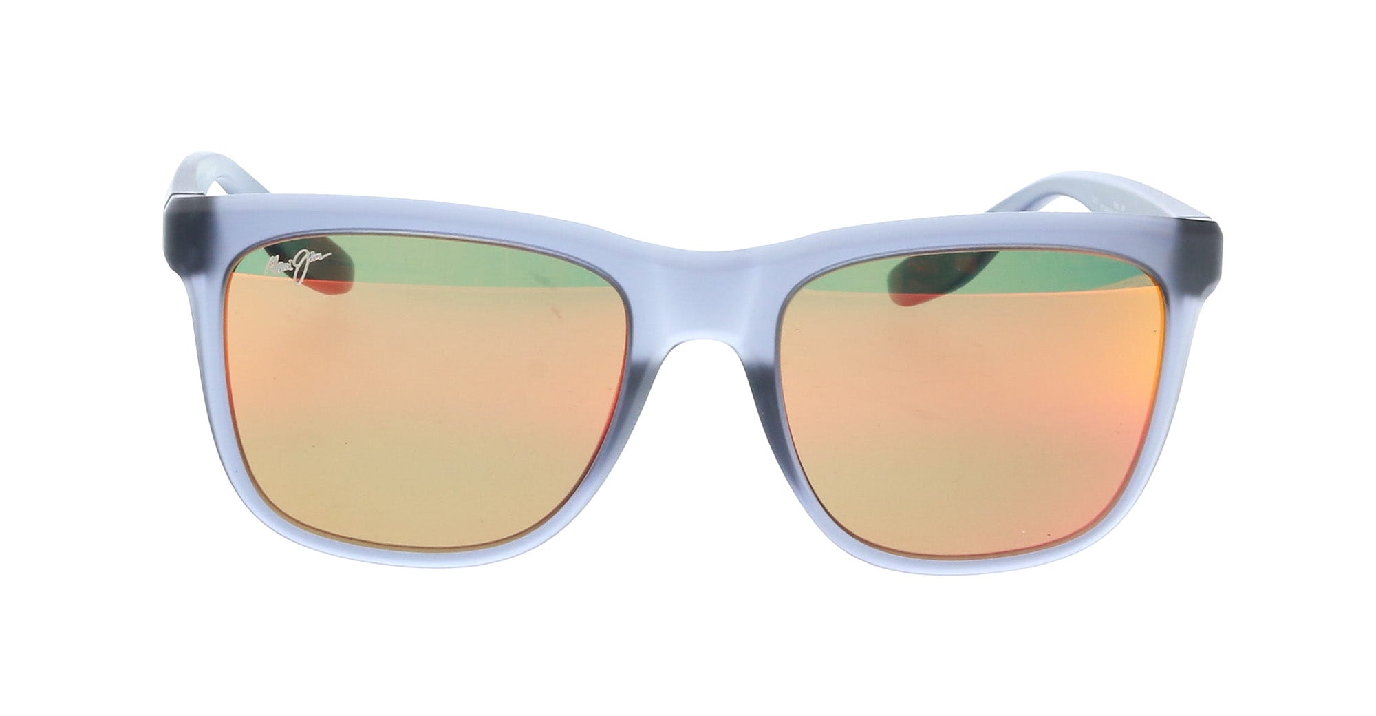 Maui Jim MJ0602S002 Contemporary Translucent Gray Sunglasses Vibrant Red