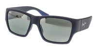 Maui Jim MJ0614S003 Matte Blue Wrap Sunglasses Neutral Grey Lenses Bold