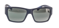 Maui Jim MJ0614S003 Matte Blue Wrap Sunglasses Neutral Grey Lenses Bold