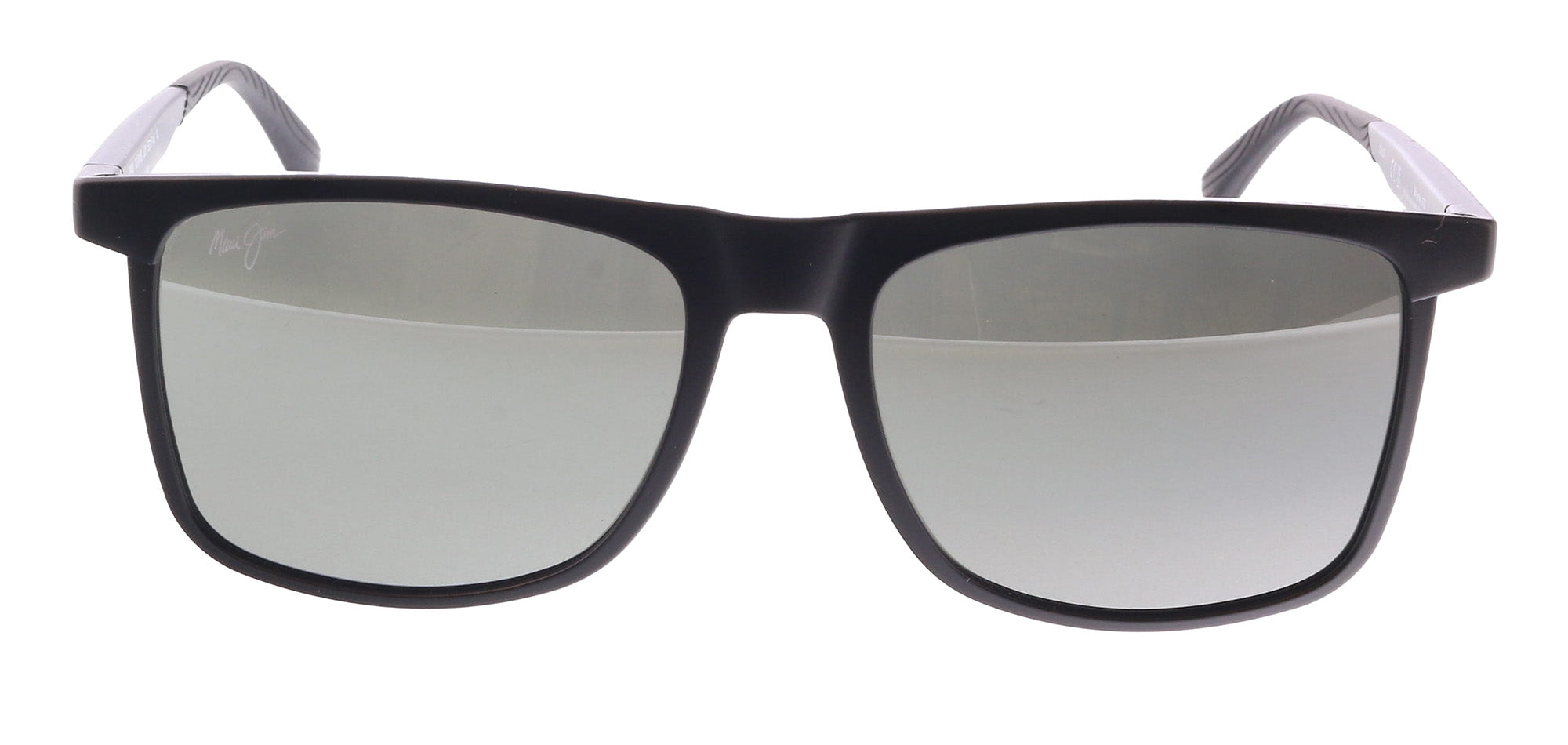 Maui Jim MJ0619S001 Sleek Modern Edge: Matte Black Polarized Rectangular