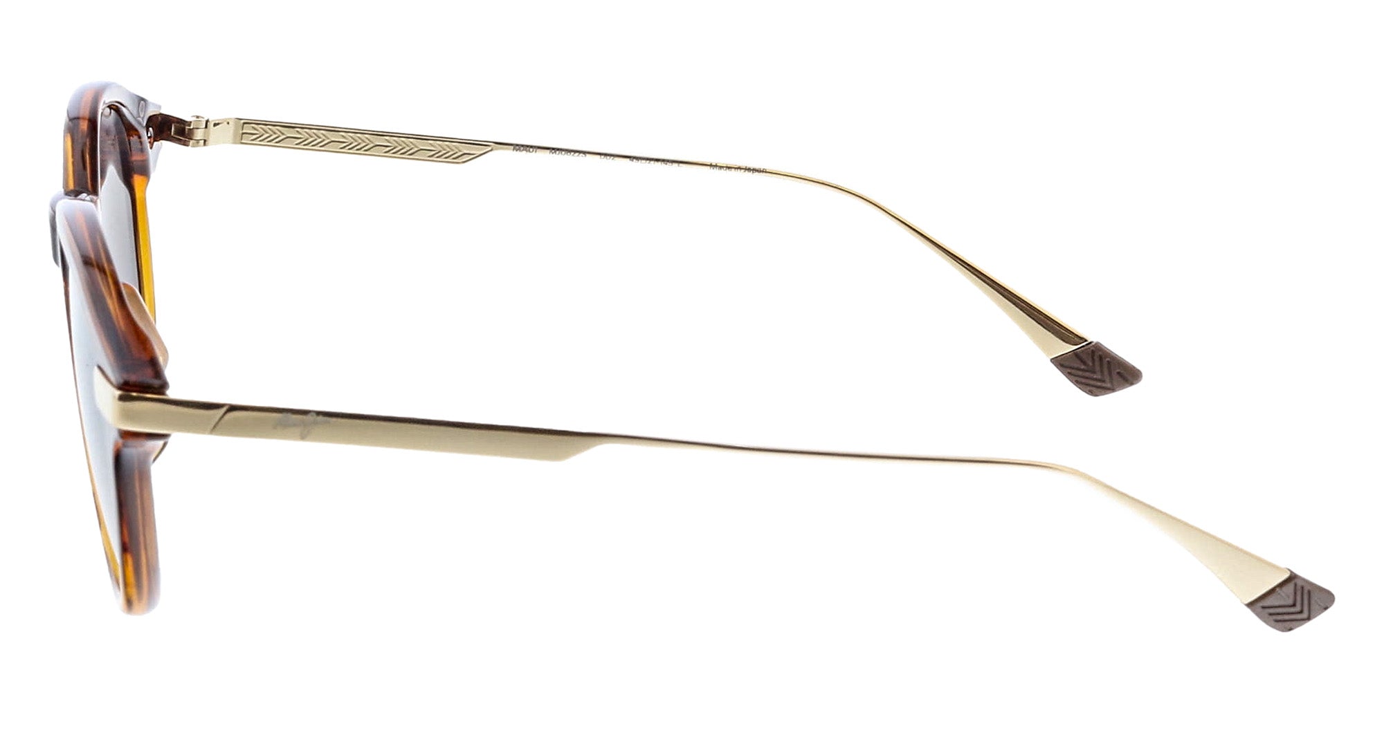 Maui Jim MJ0622S002 Sunready Havana bronze round sunglasses polished metal